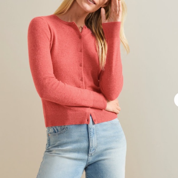 Garnet Hill Cashmere Essential Cardigan - Picture 2 of 6